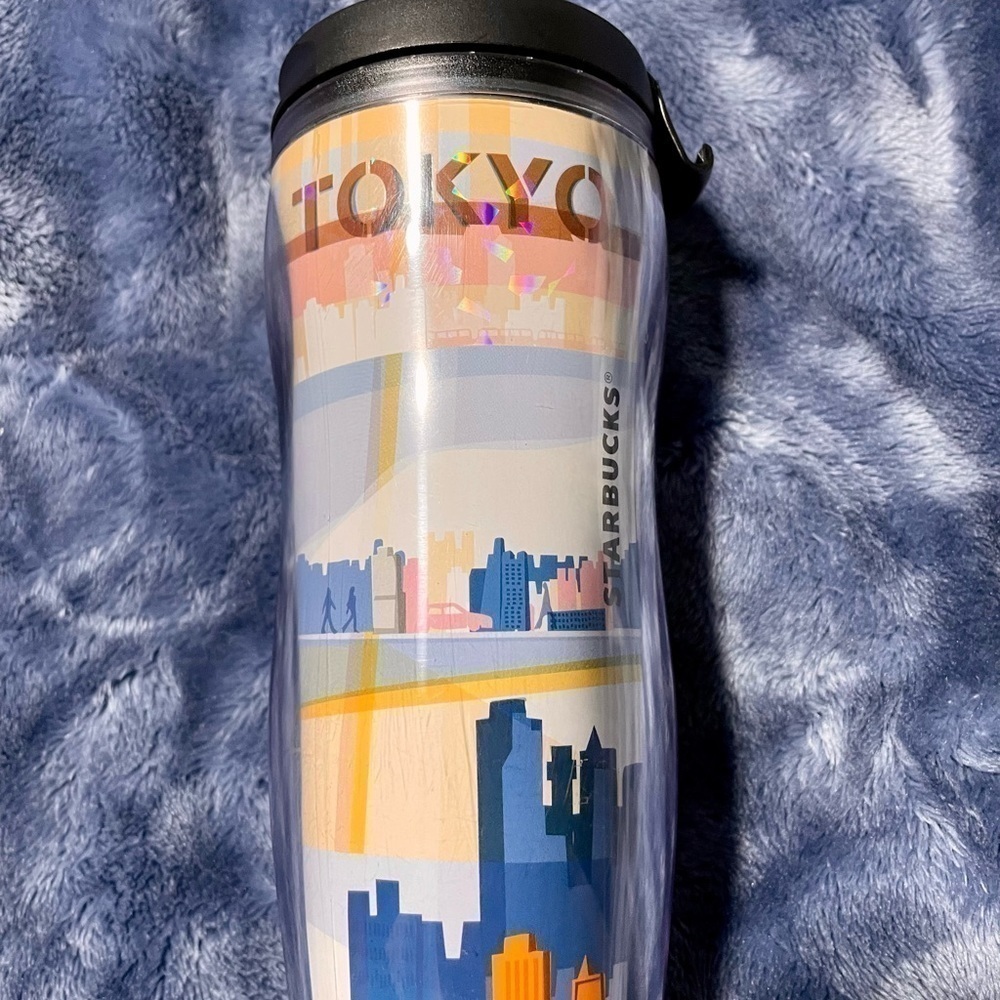 Starbucks Tokyo Tumbler + Flip Lid (2003) 12 oz. BRAND NEW Travel Coffee/Tea Cup - Picture 2 of 9
